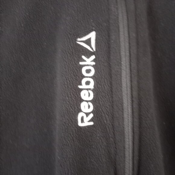 REEBOK Black Fleece 1/4 Zip Pullover Jacket Sweatshirt - Picture 2 of 6